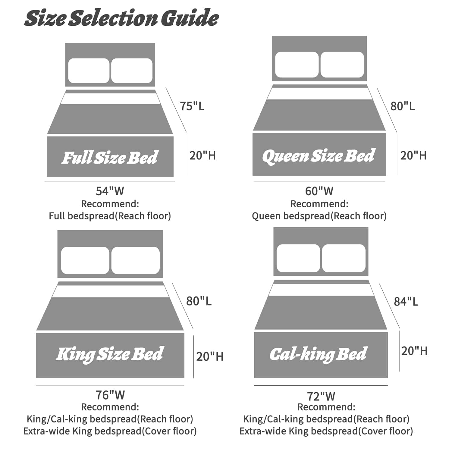 Colcha de Cama King de Gran Tamaño HZ & HY, Juego de Ropa - Imagen 8