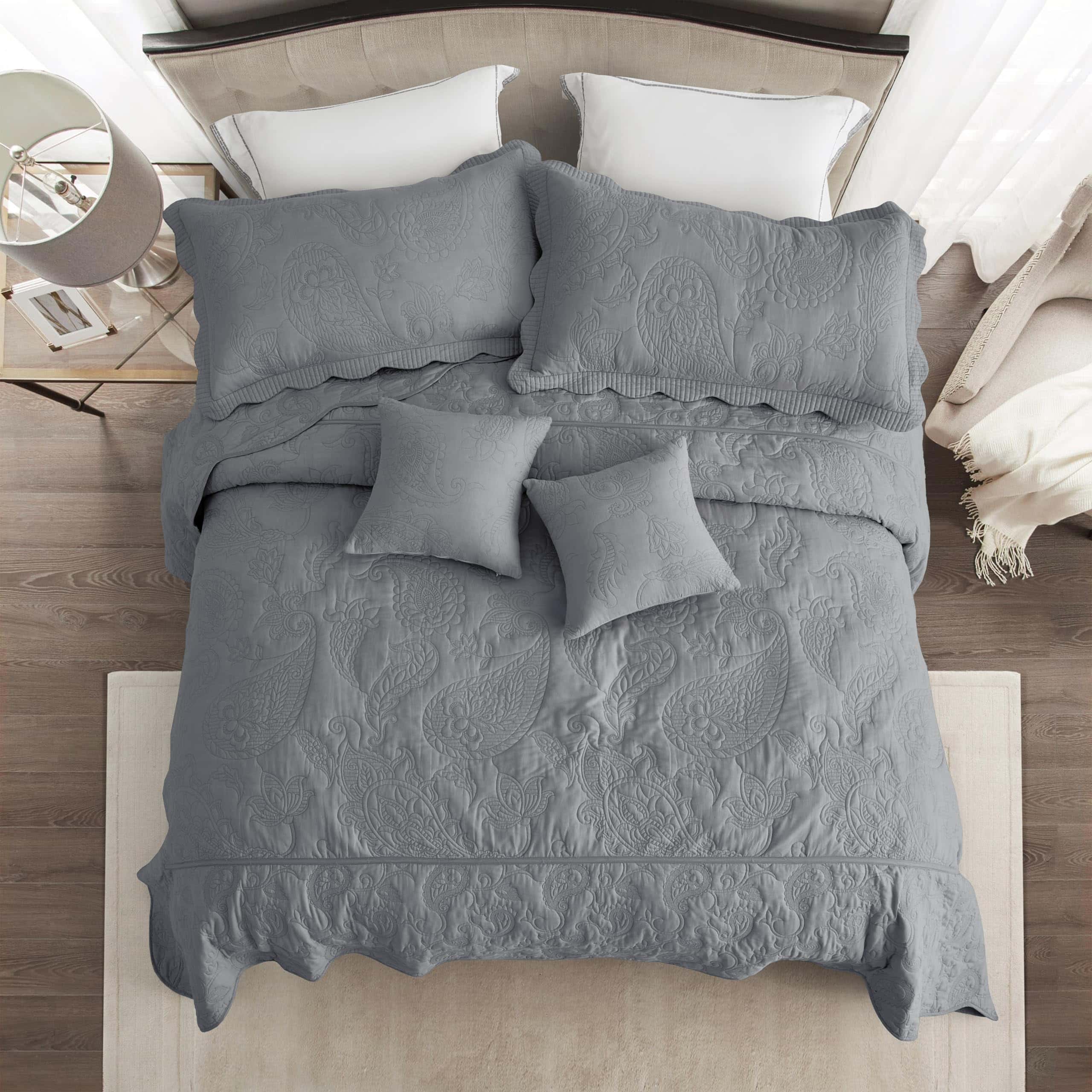 Colcha de Cama King de Gran Tamaño HZ & HY, Juego de Ropa - Imagen 4