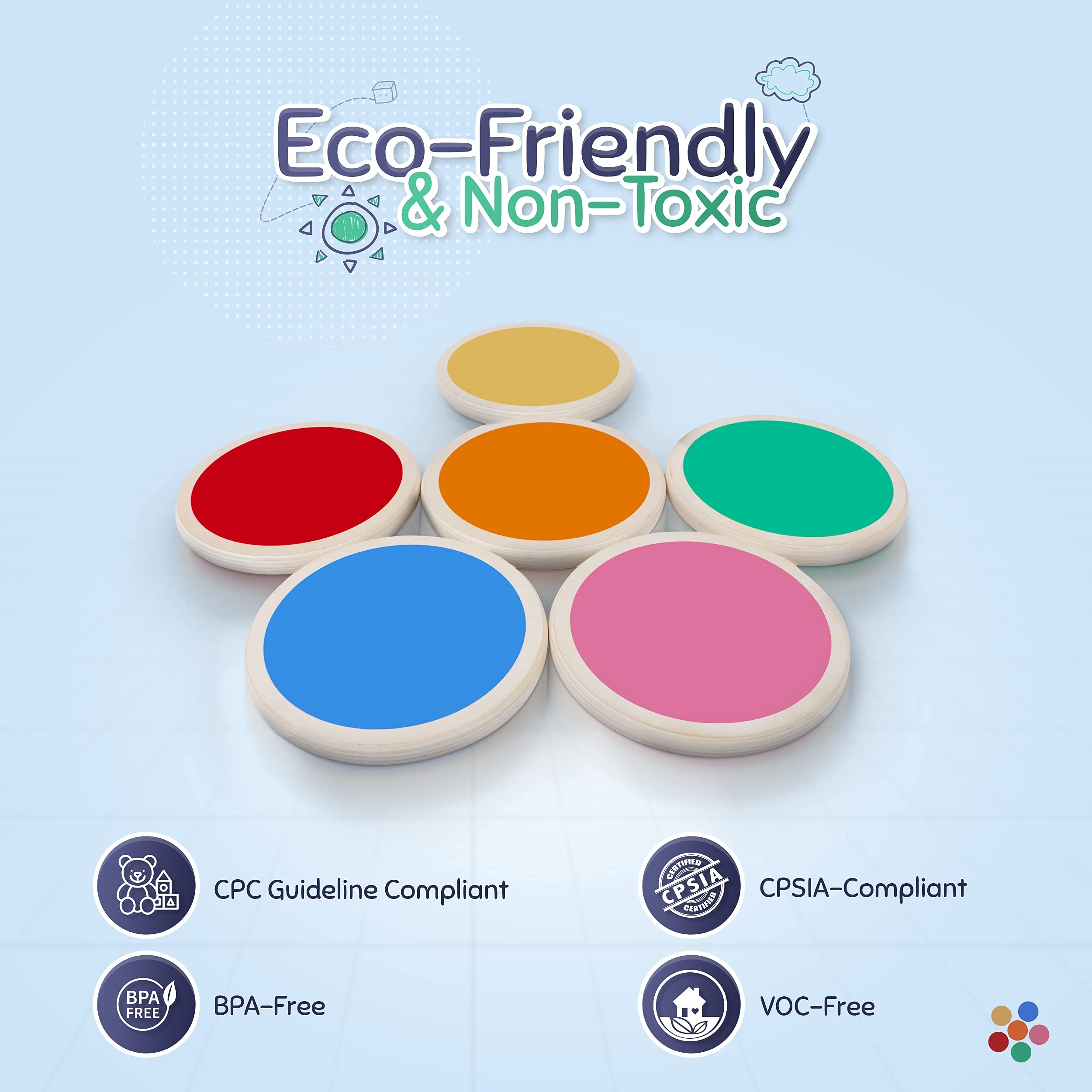 Piedras para Niños - Juego de 6, de Madera de Abedul - Imagen 6