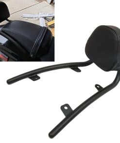 Worldmotop Respaldo desmontable Sissy Bar -Negro