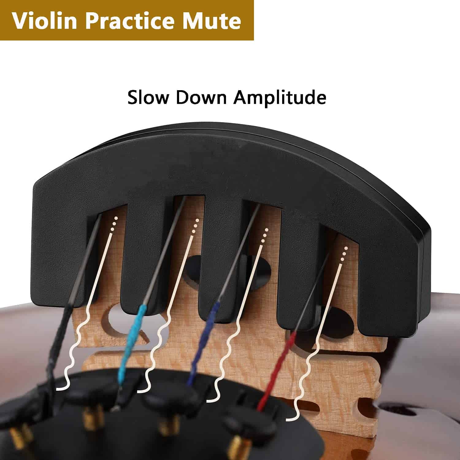 Estuche de violín de madera Aileen STV02-RB 4/4 de tamaño - Imagen 8