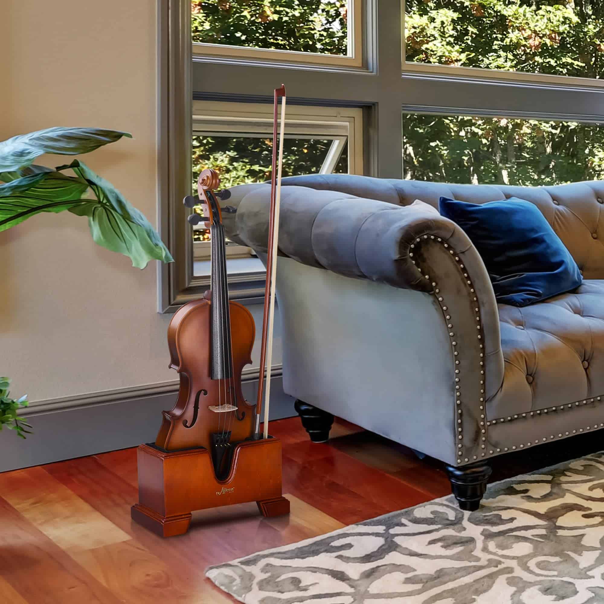 Estuche de violín de madera Aileen STV02-RB 4/4 de tamaño - Imagen 3