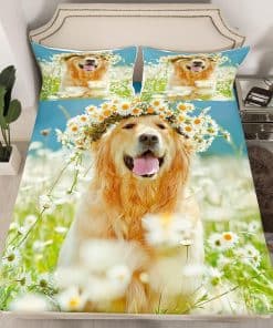 Juego de sábanas de microfibra con estampado de Golden