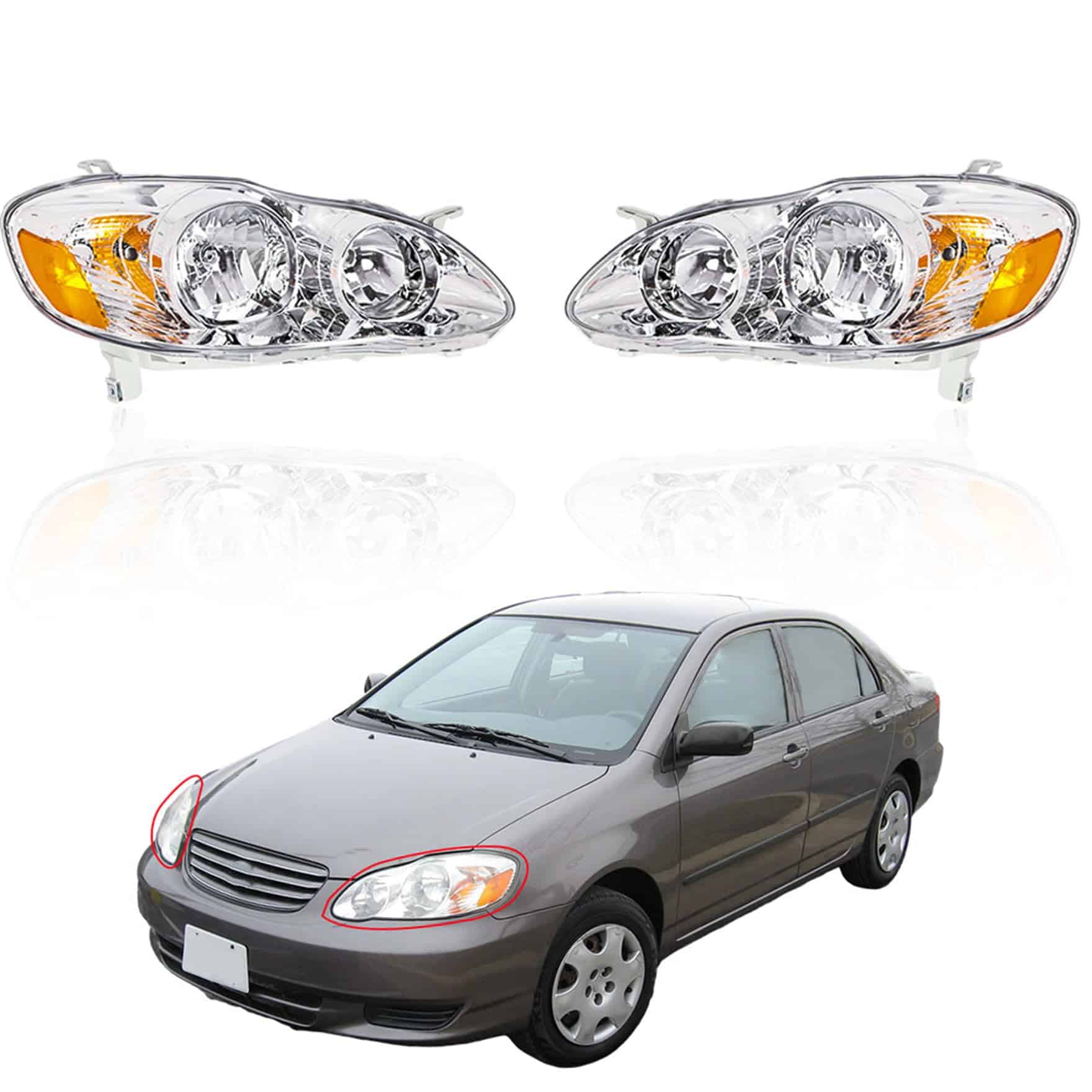 Repuesto para Faros Delanteros para Toyota Corolla