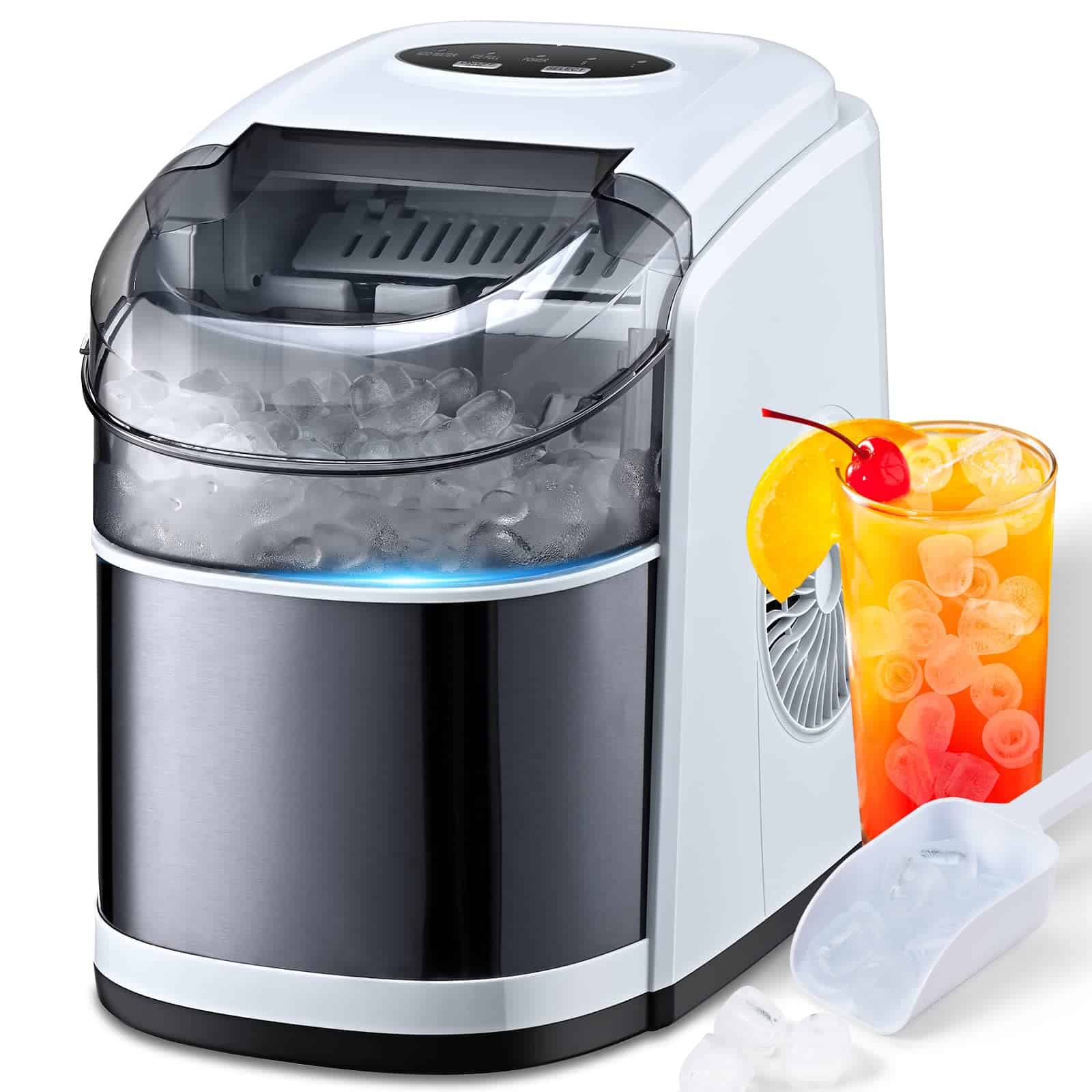 Máquina para hacer hielo en la encimera con función de