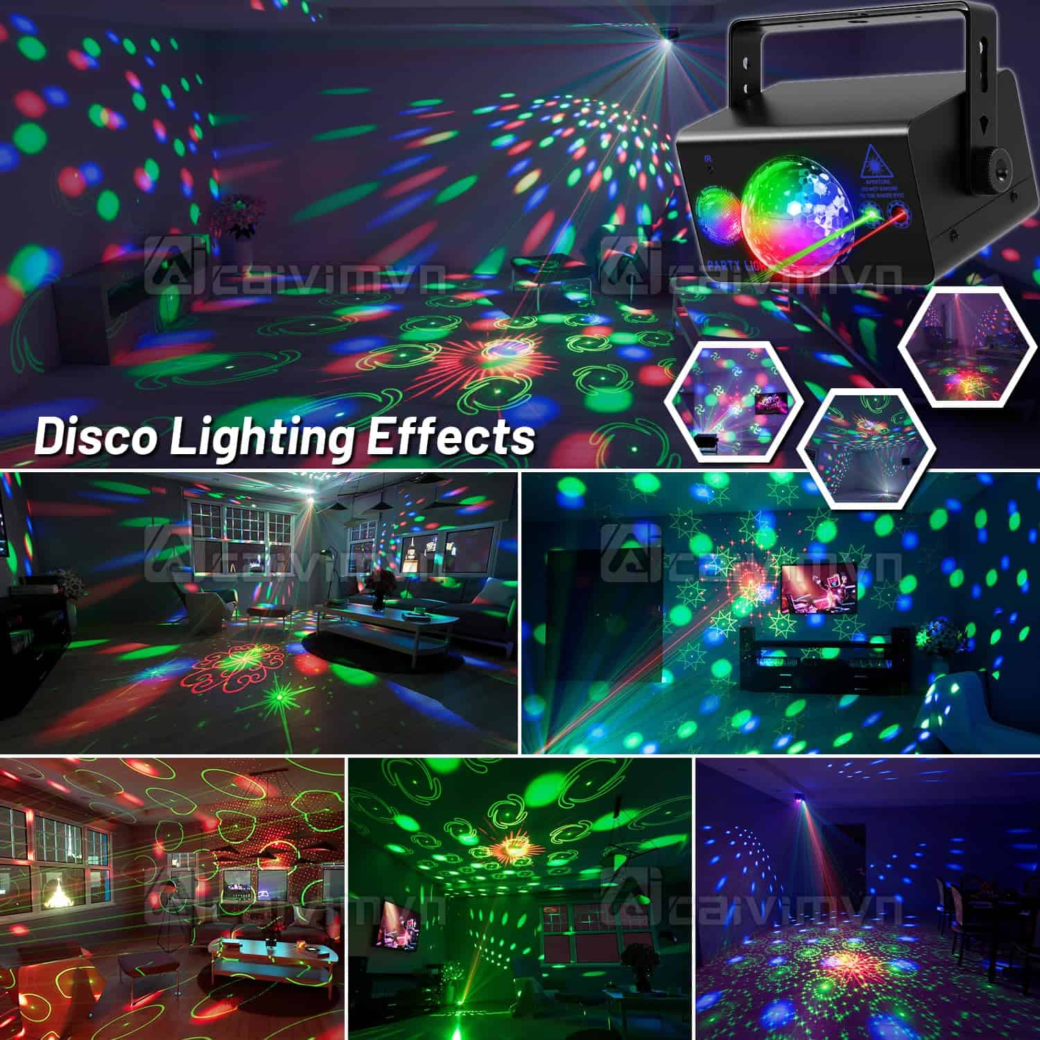 Luces de Fiesta Bola de Discoteca, Luces Estroboscópicas - Imagen 5