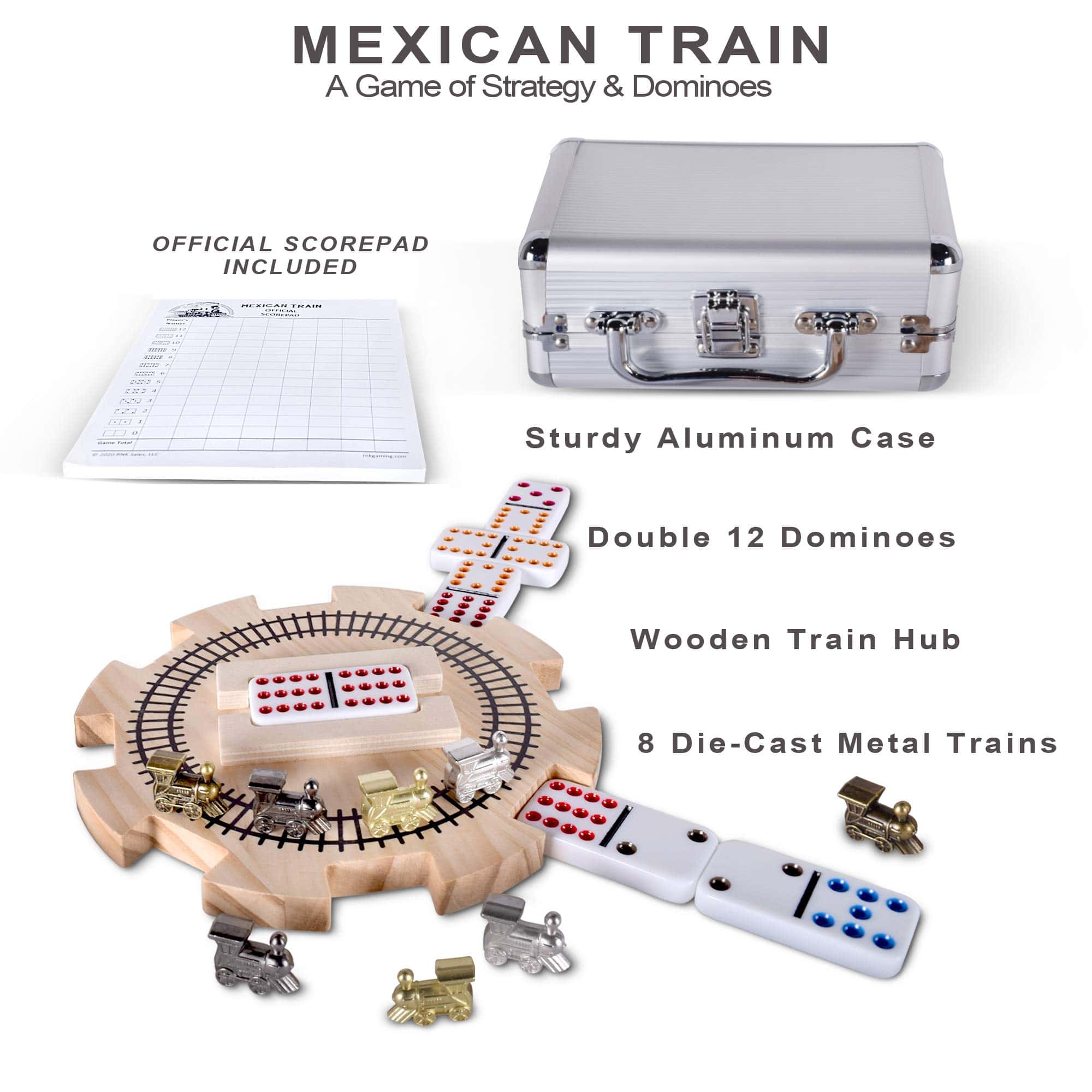 Juego de Dominó de Tren Mexicano de RNK Gaming Doble 12 con - Imagen 4