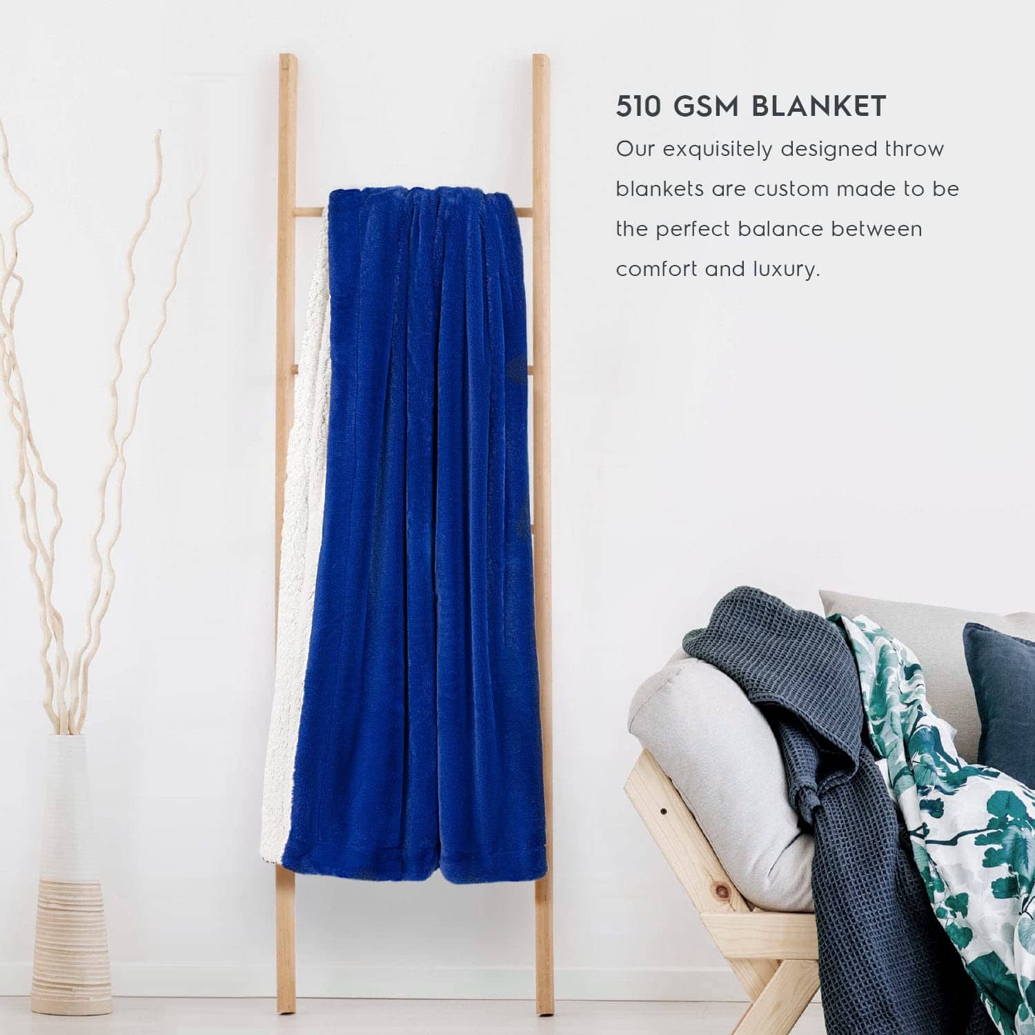 Mantas de tiro Tafts - Manta de piel sintética/Manta Sherpa - Imagen 4