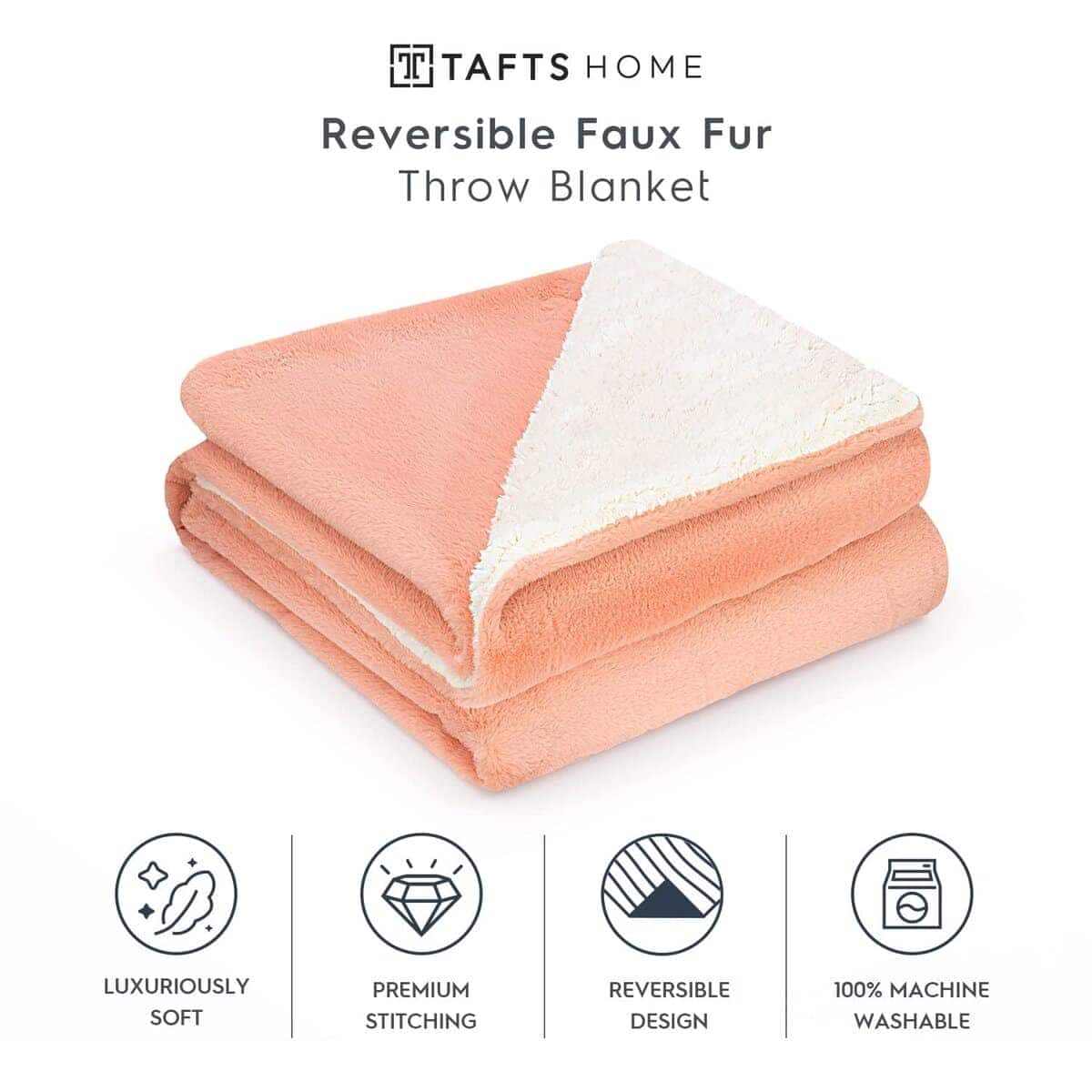 Mantas de Lana de Tafts - Manta de Piel Sintética/Manta de - Imagen 3