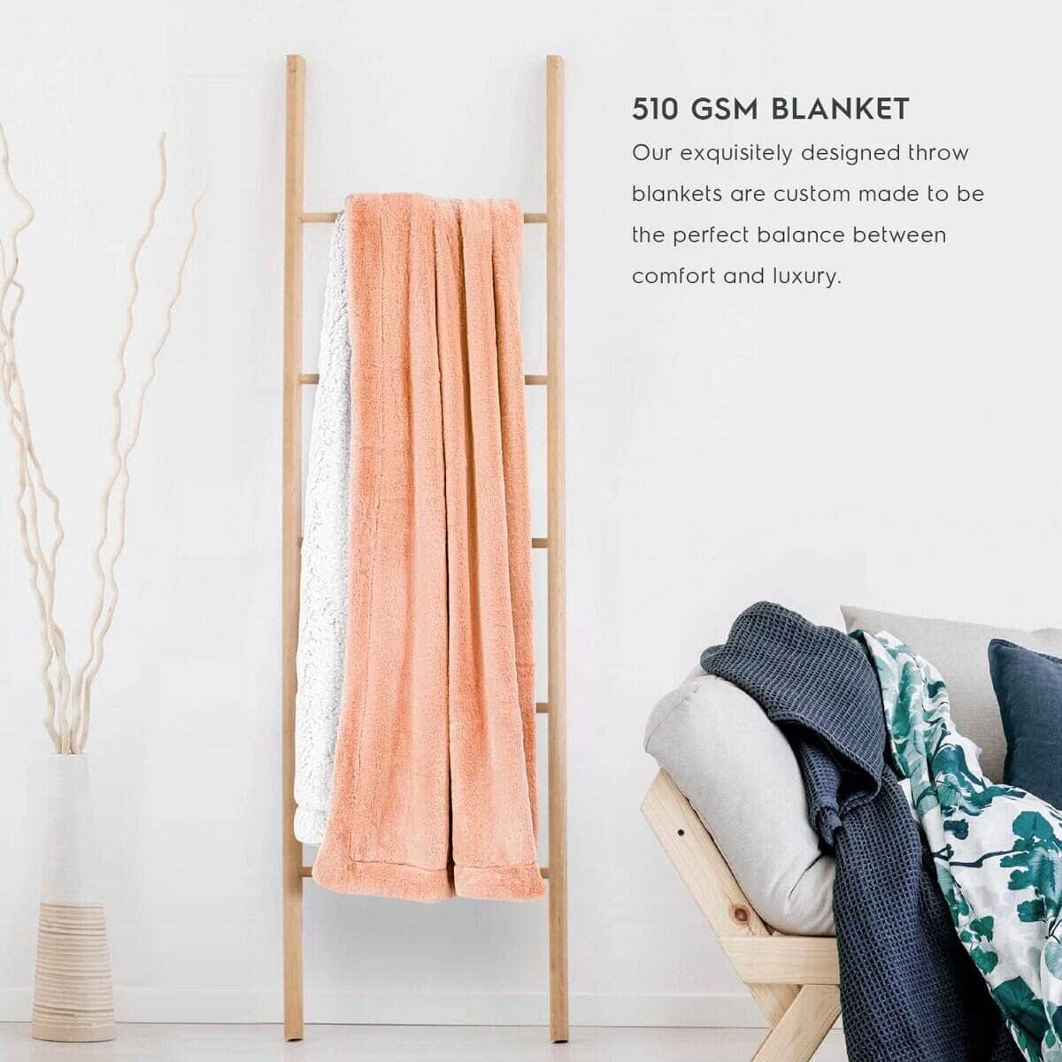 Mantas de Lana de Tafts - Manta de Piel Sintética/Manta de - Imagen 4