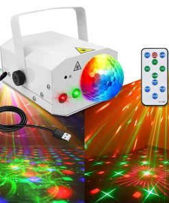 Luces de Fiesta de Bola Disco Baiamser Control de Sonido y