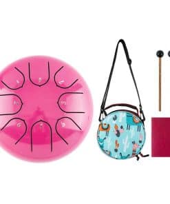Steel Tongue Drum, Tambor de Lengua de Acero -es - Rosa