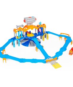 Estación de Misión Mighty Express con Tren de Juguete