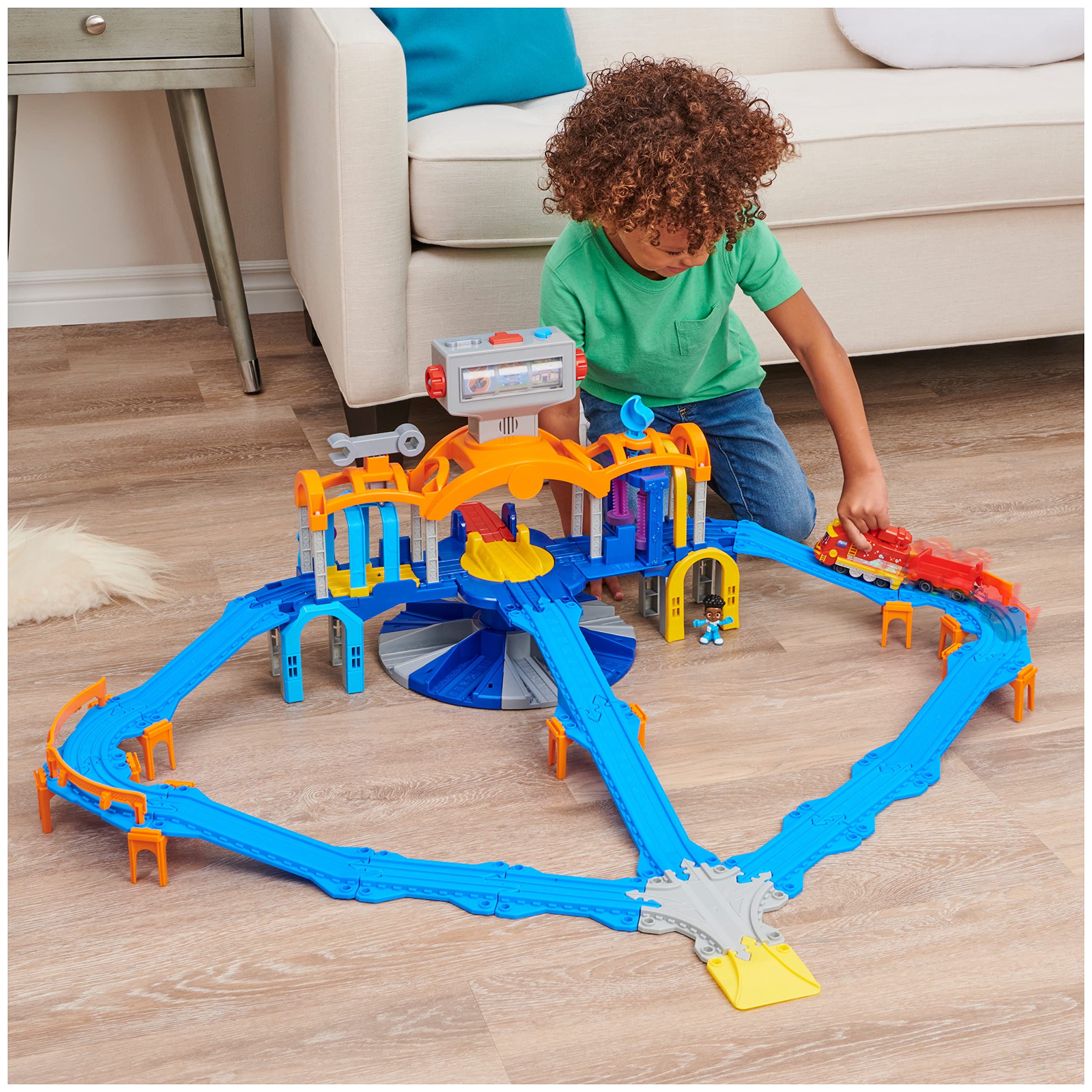 Estación de Misión Mighty Express con Tren de Juguete - Imagen 4