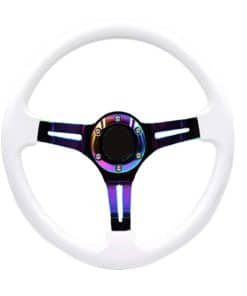 Volante de Carreras Universal de 14 pulgadas con Espadas de