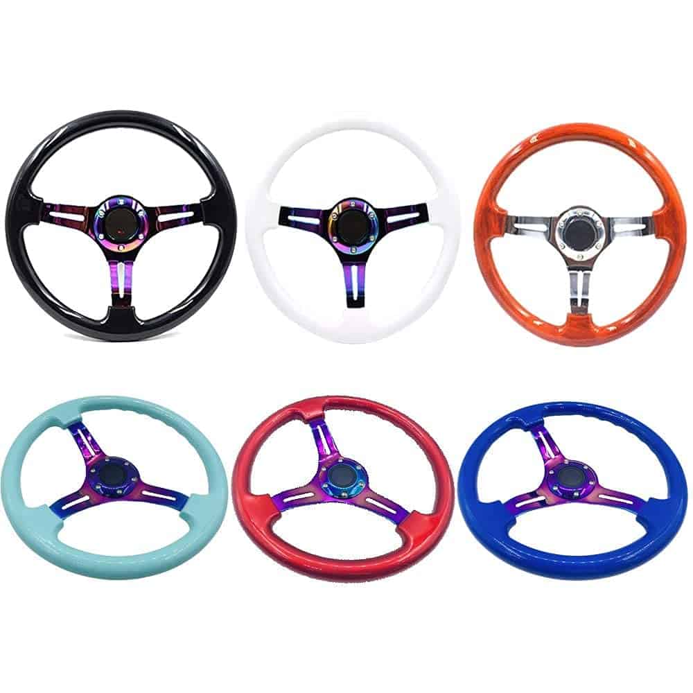 Volante de Carreras Universal de 14 pulgadas con Espadas de - Imagen 10