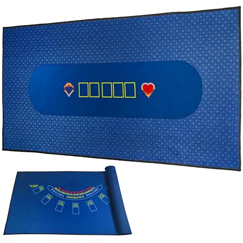 Tapete de Poker Texas Holdem y Tapete de Blackjack 36x72