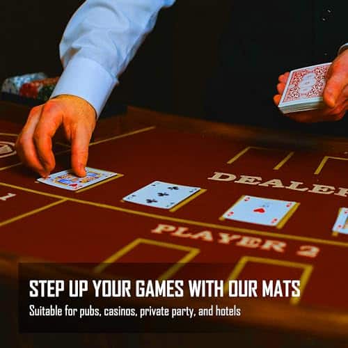 Tapete de Poker Texas Holdem y Tapete de Blackjack 36x72 - Imagen 5