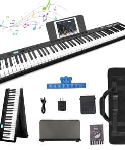 Piano Teclado Plegable FVEREY, 88 Teclas Teclados