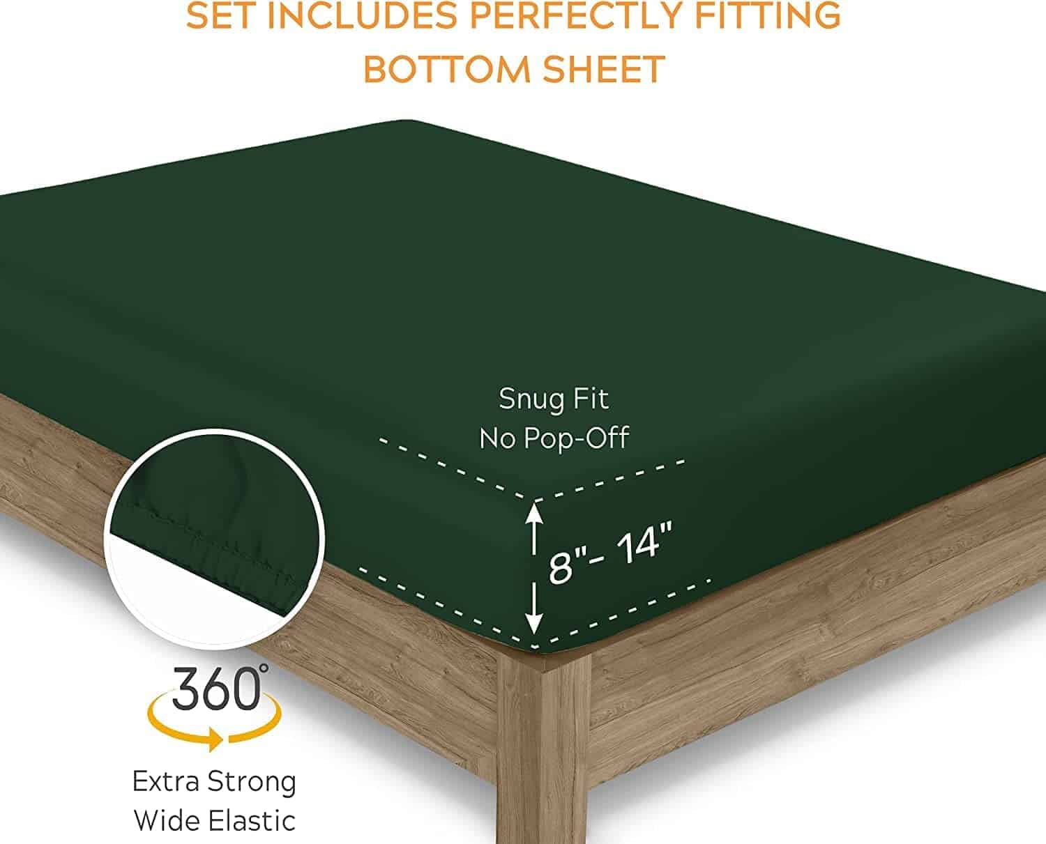 Juego de sábanas completas de algodón orgánico premium - Imagen 7