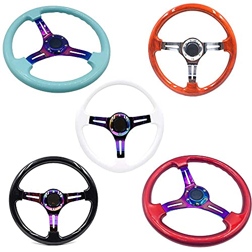 Volante de Carreras de Coche Universal de 14" 350mm - Imagen 9