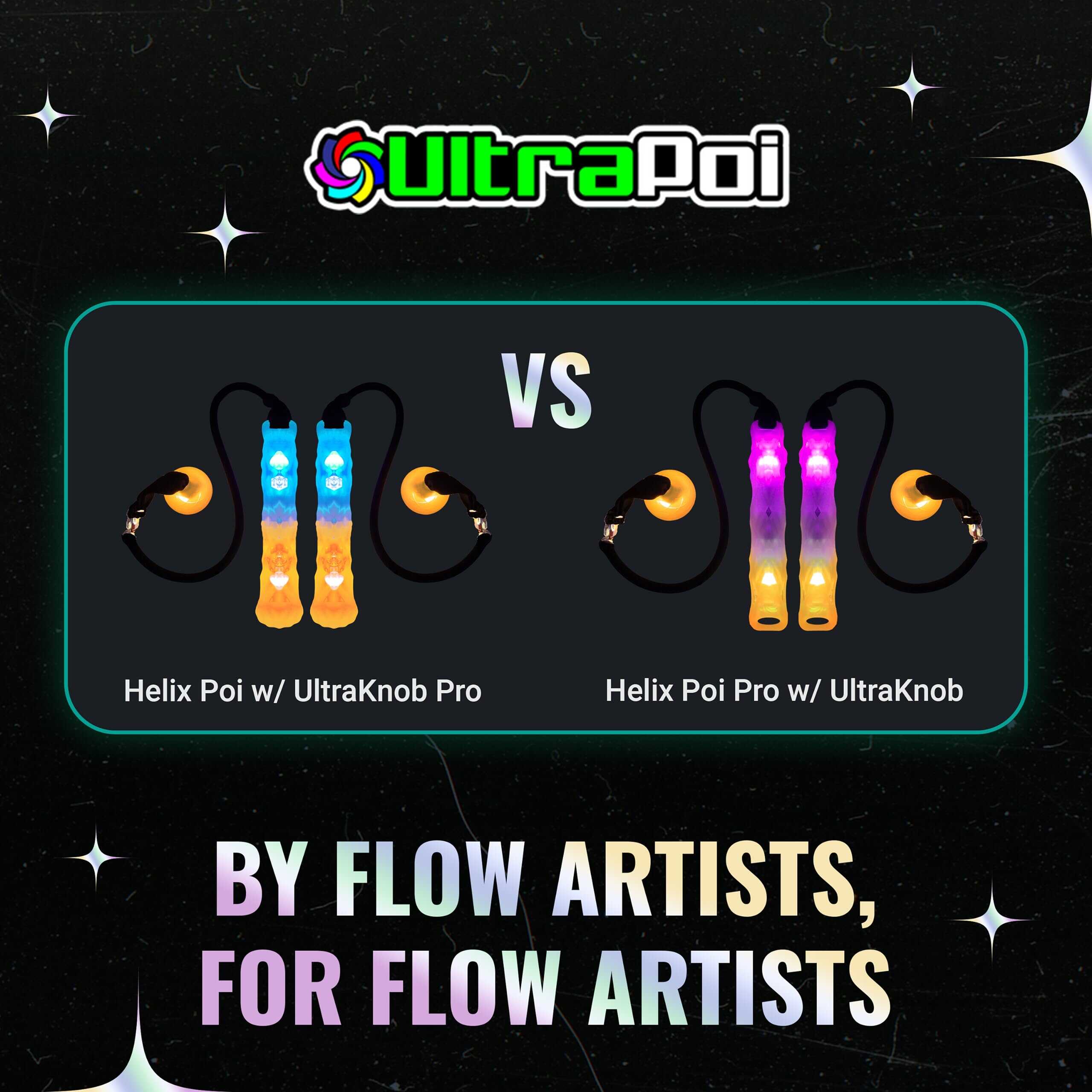 UltraPoi HelixPoi Pro Set - Helix Poi Pro con LED UltraKnob - Imagen 8