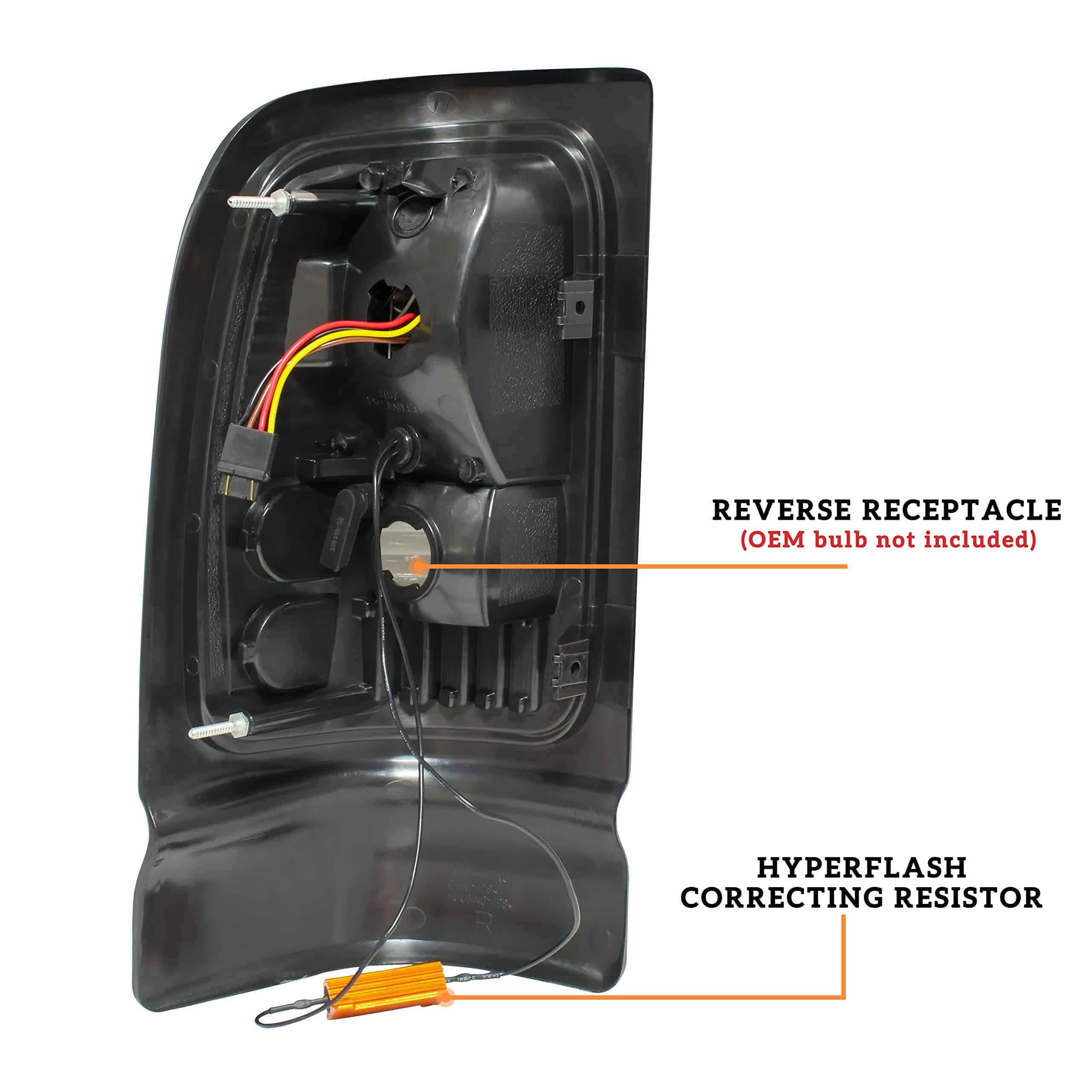 Luces traseras LED para RAM 1500 1994-2001, Luz de freno - Imagen 5