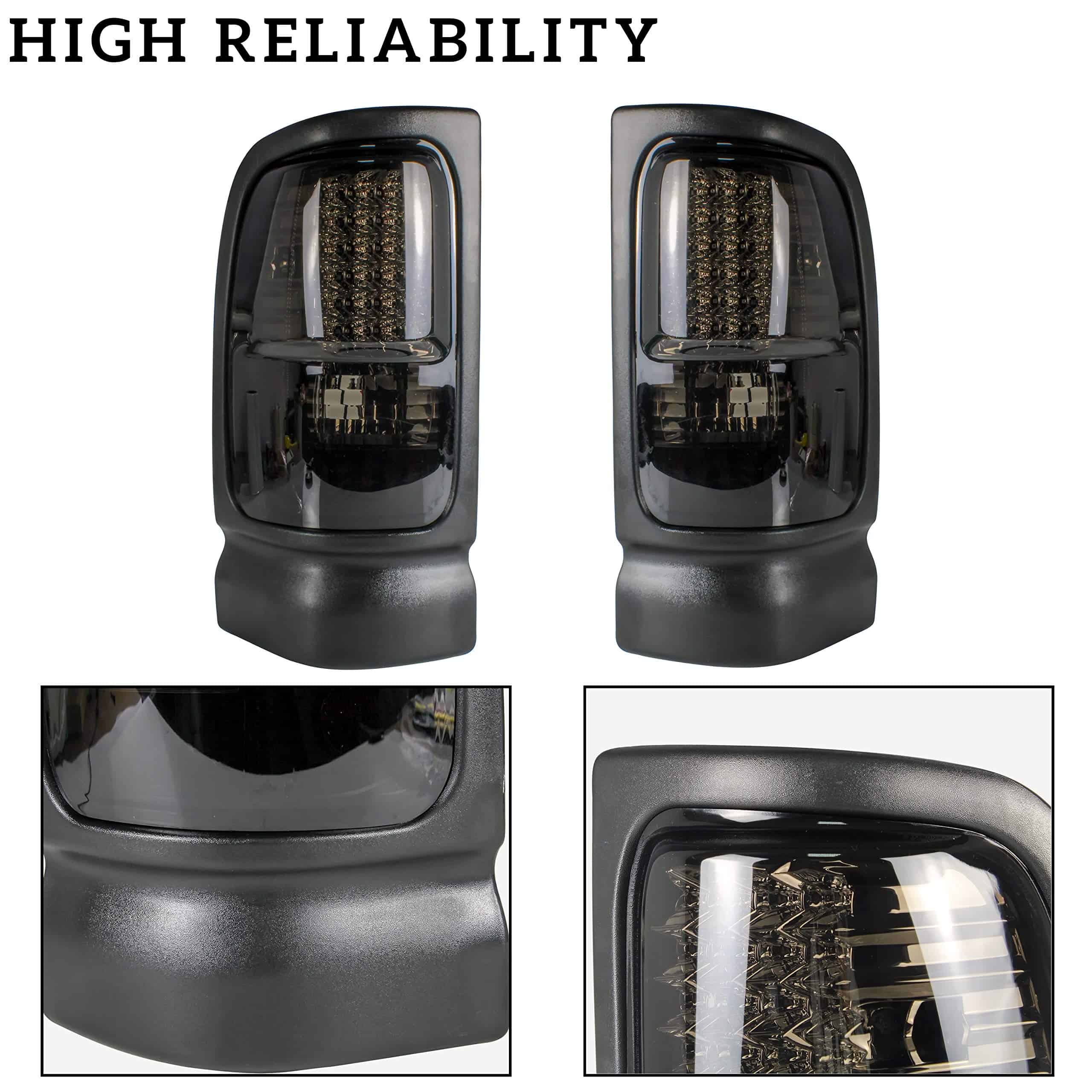 Luces traseras LED para RAM 1500 1994-2001, Luz de freno - Imagen 4