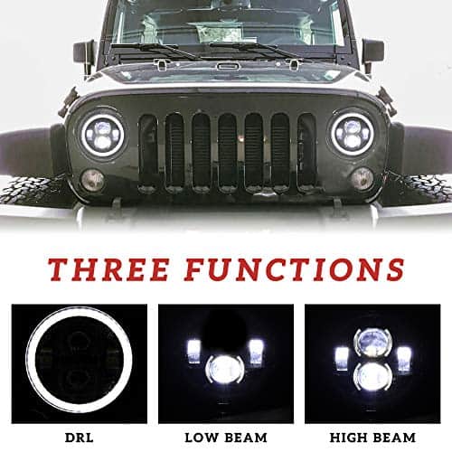 Faros LED de 9 pulgadas para Wrangler JL Gladiator JT - Imagen 3