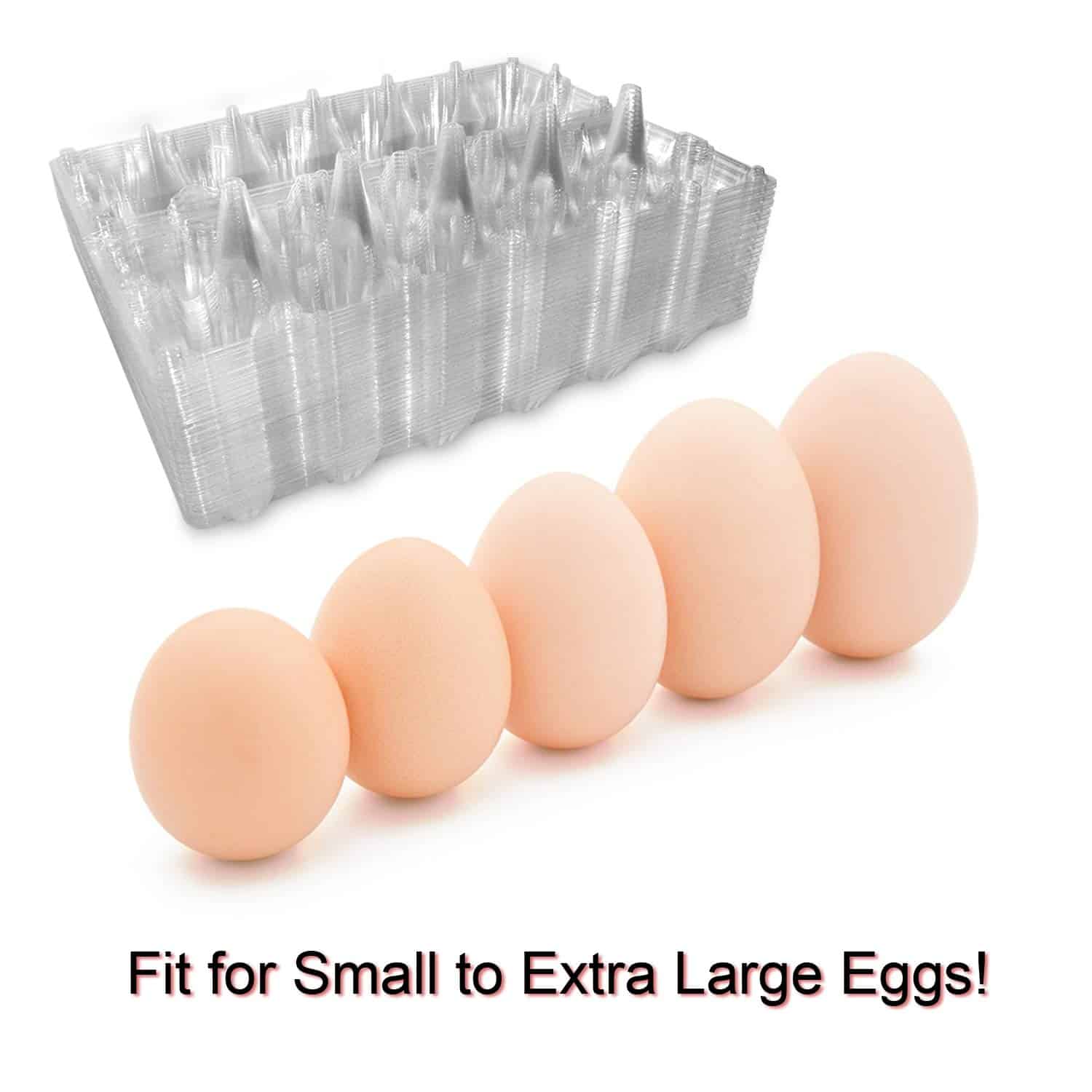 Paquetes de 30 Cajas de Plástico para Huevos Grandes con - Imagen 3