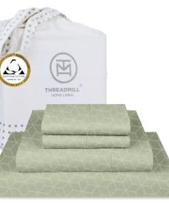 Juego de sábanas de algodón egipcio -Sage Green