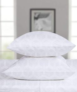 Funda de Almohada de Lujo Tamaño King -Blanco Hotel Olivia