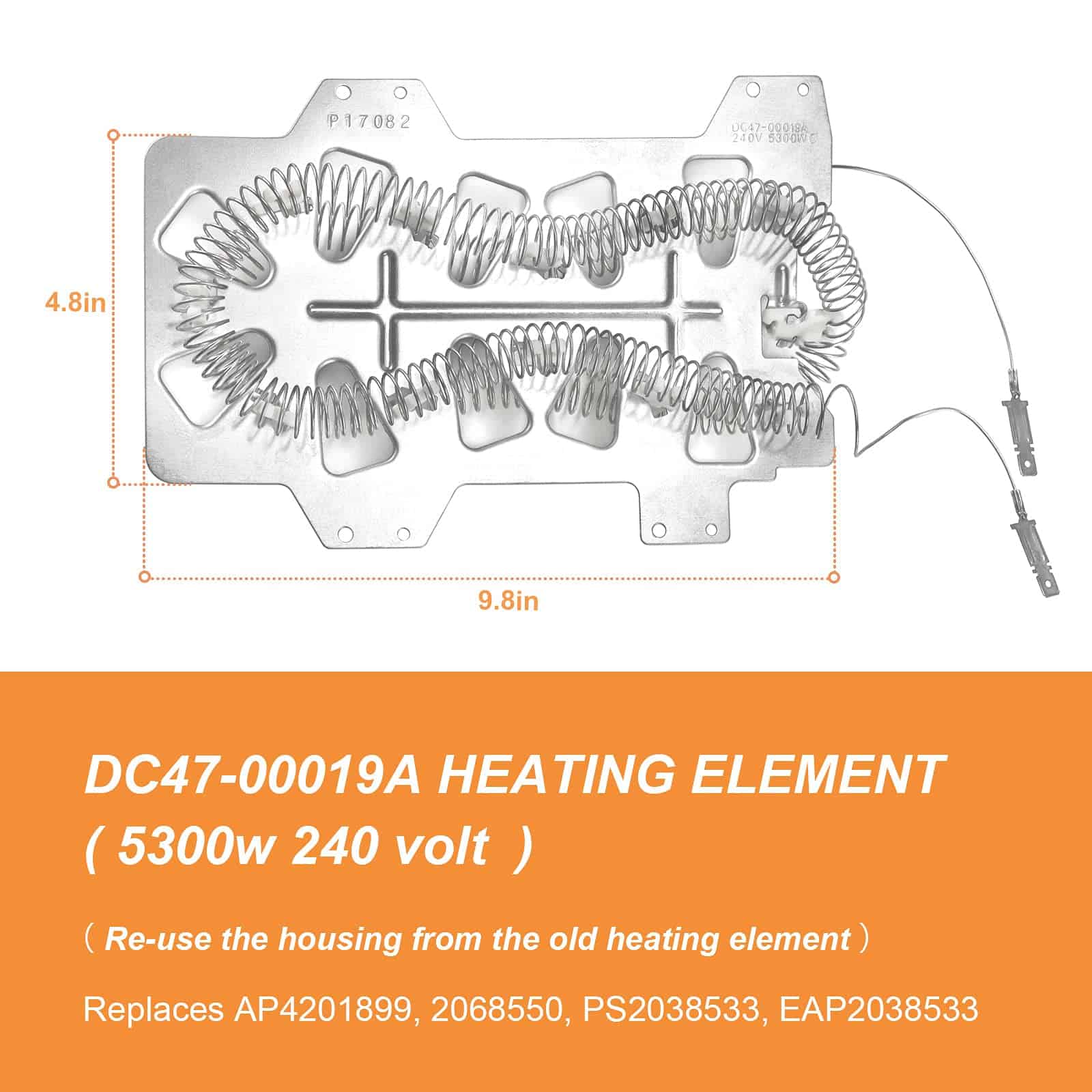 2 PACK Calentador de Secadora DC47-00019A Pieza de Repuesto - Imagen 8