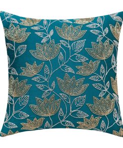 Funda de Cojín Decorativa Dark Teal - Lujo, Festivo y