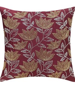 Funda de Cojín Maroon de The White Petals - Lujo, Festiva y