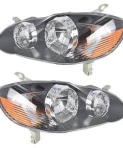 Conjunto de Faros de Montaje en Negro con Reflector Ámbar