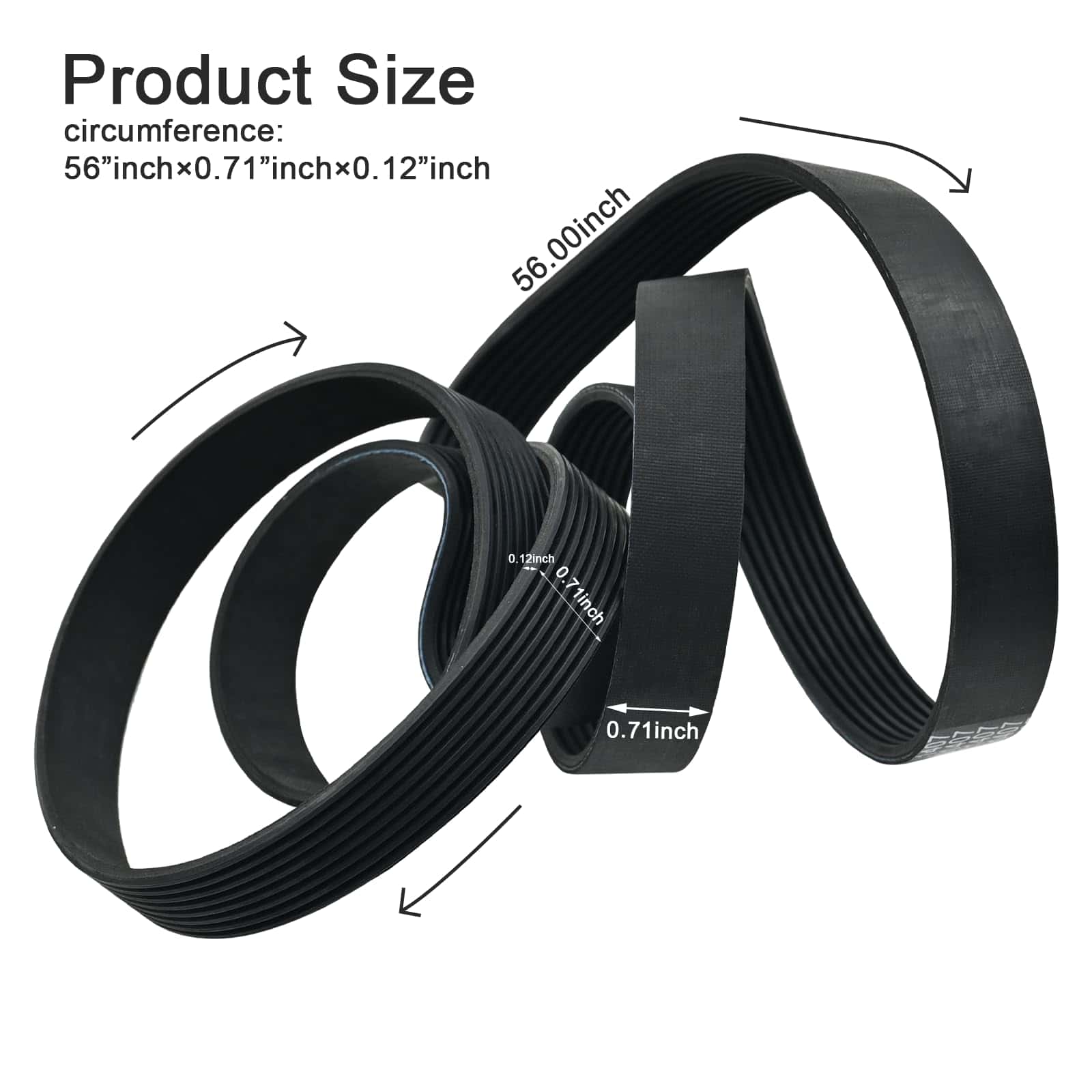 Correa de transmisión 134616700 para -Negro - Imagen 4