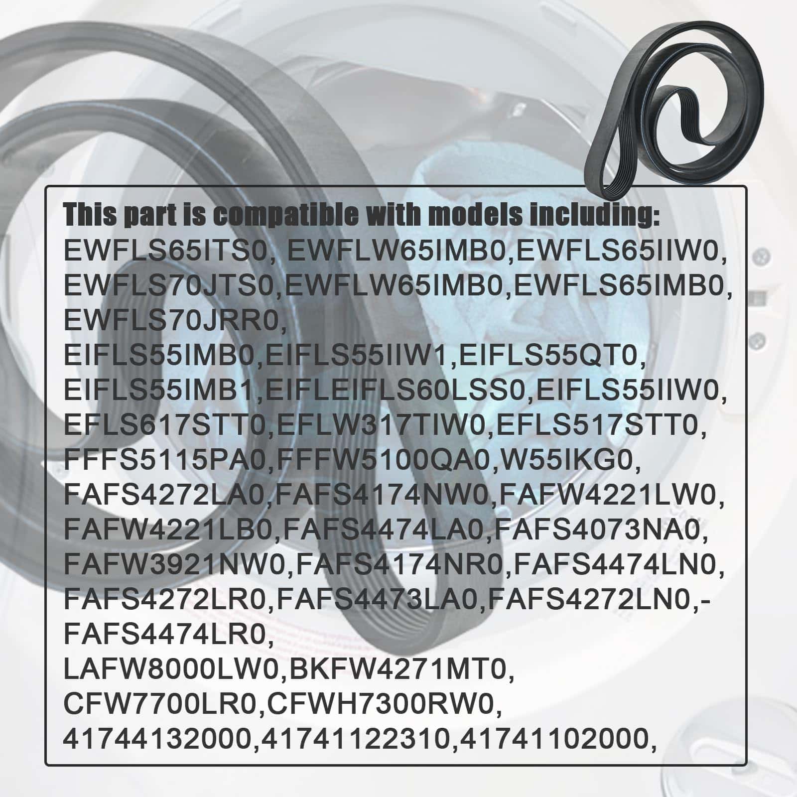 Correa de transmisión 134616700 para -Negro - Imagen 6