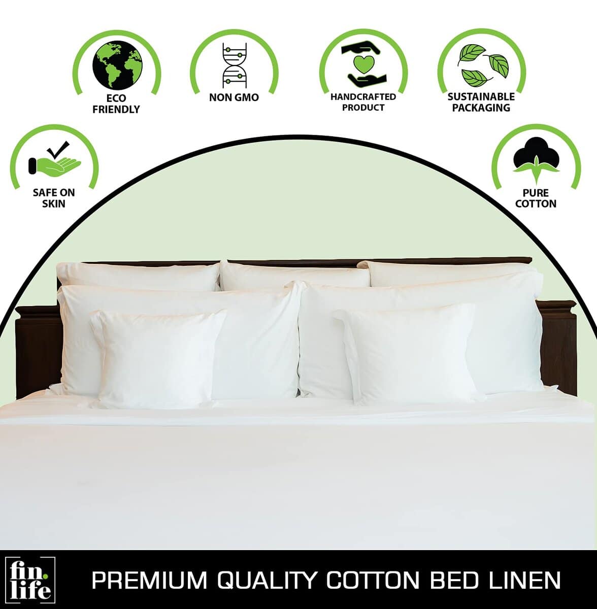 100% Funda de Edredón de Algodón - Gris Plateado - Tamaño - Imagen 5