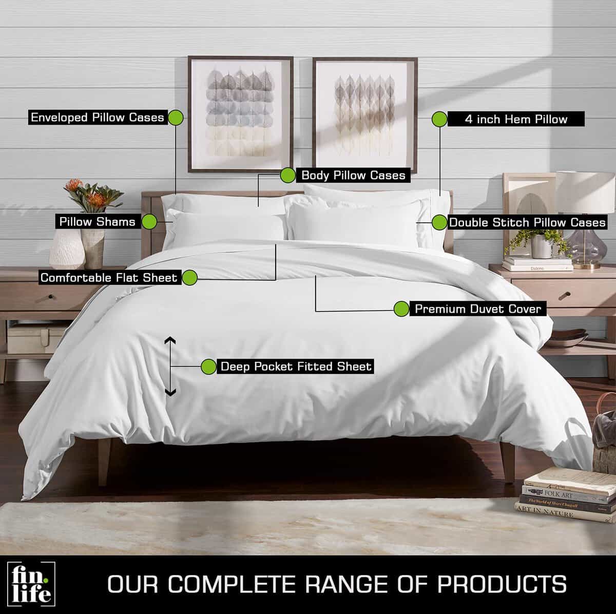 100% Funda de Edredón de Algodón - Gris Plateado - Tamaño - Imagen 8