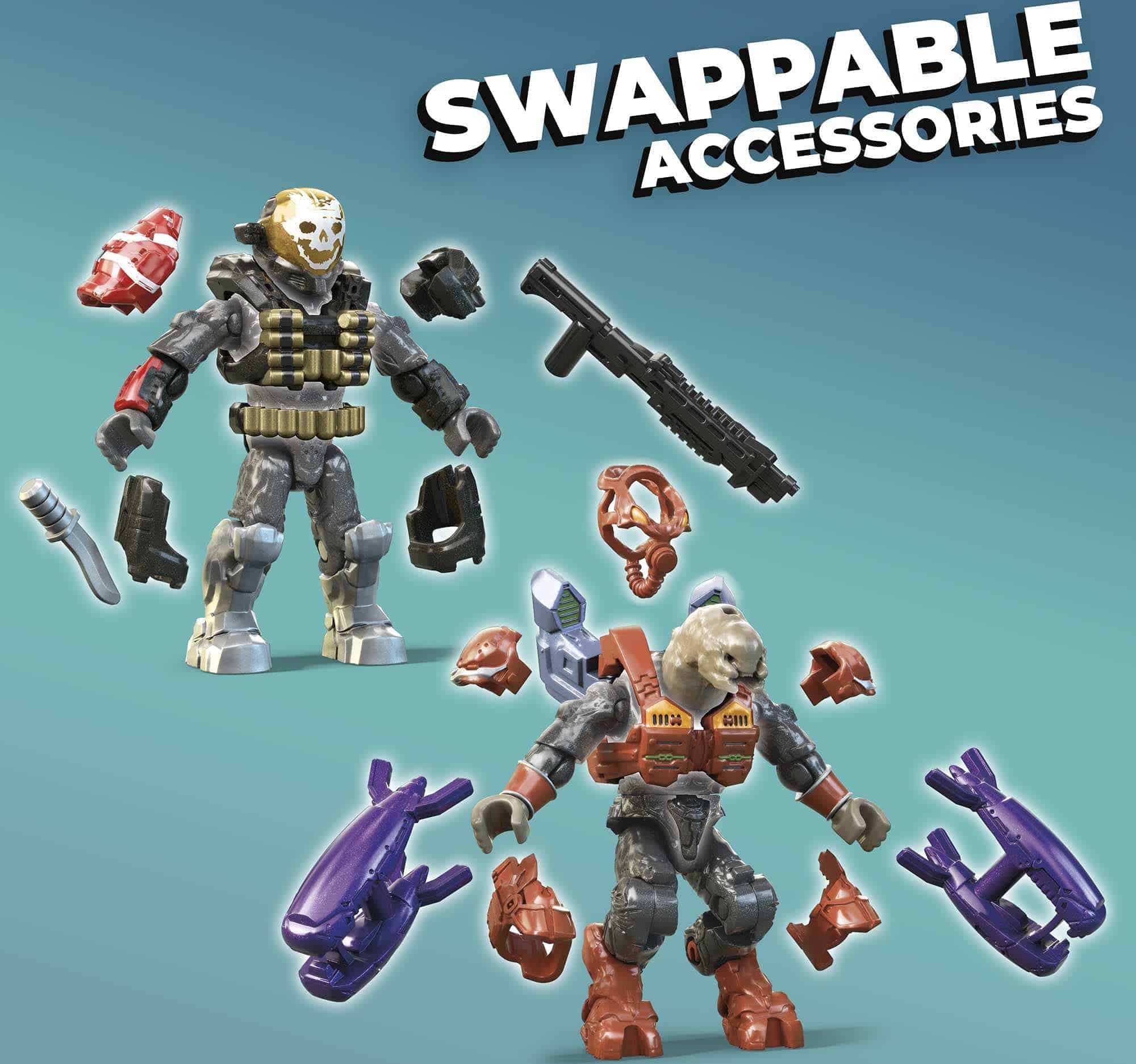 Conjunto de Figuras de Acción de Construcción MEGA Halo, - Imagen 8