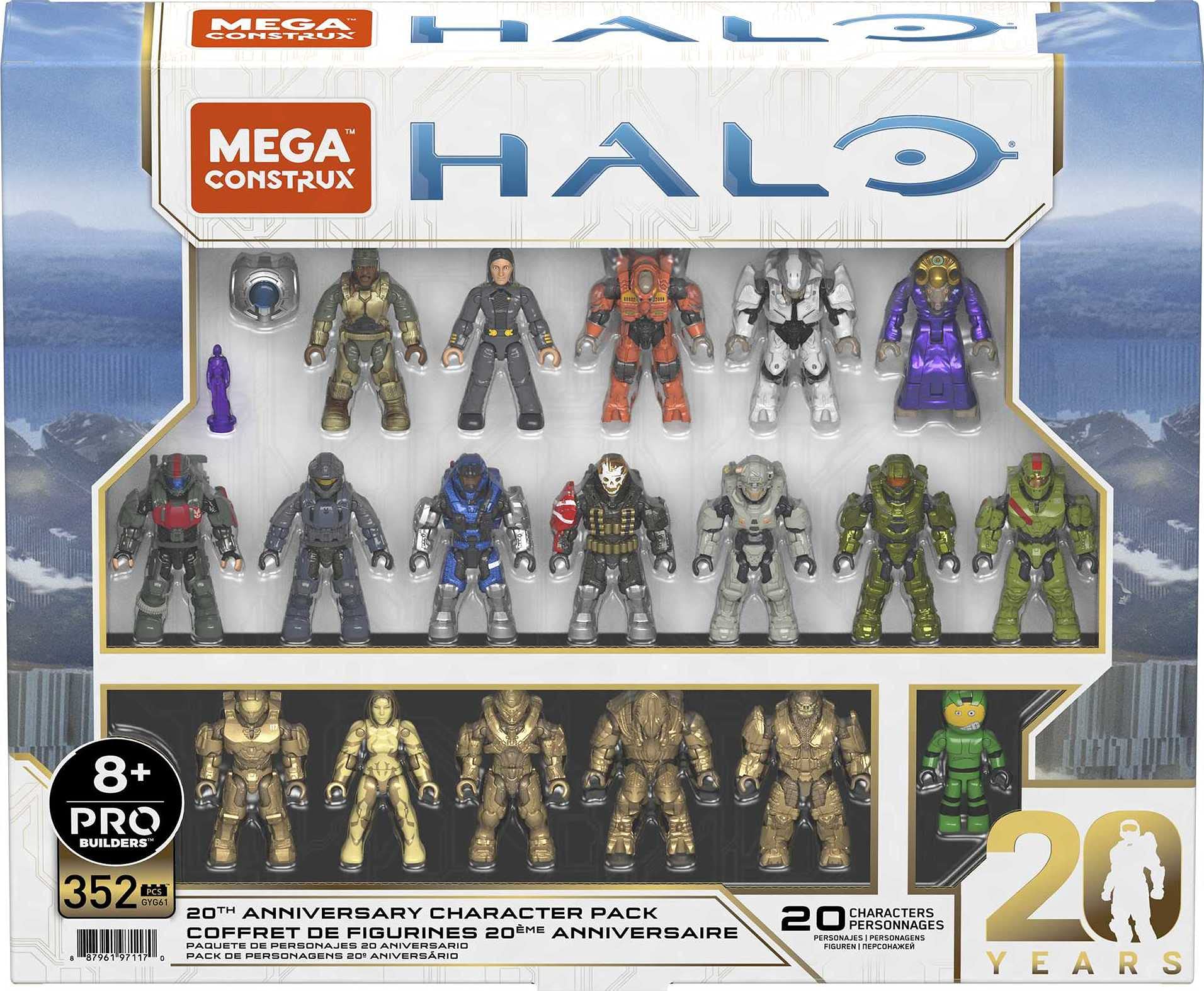 Conjunto de Figuras de Acción de Construcción MEGA Halo,