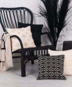 Funda de cojín decorativa bohemia Inspired Ivory 18x18