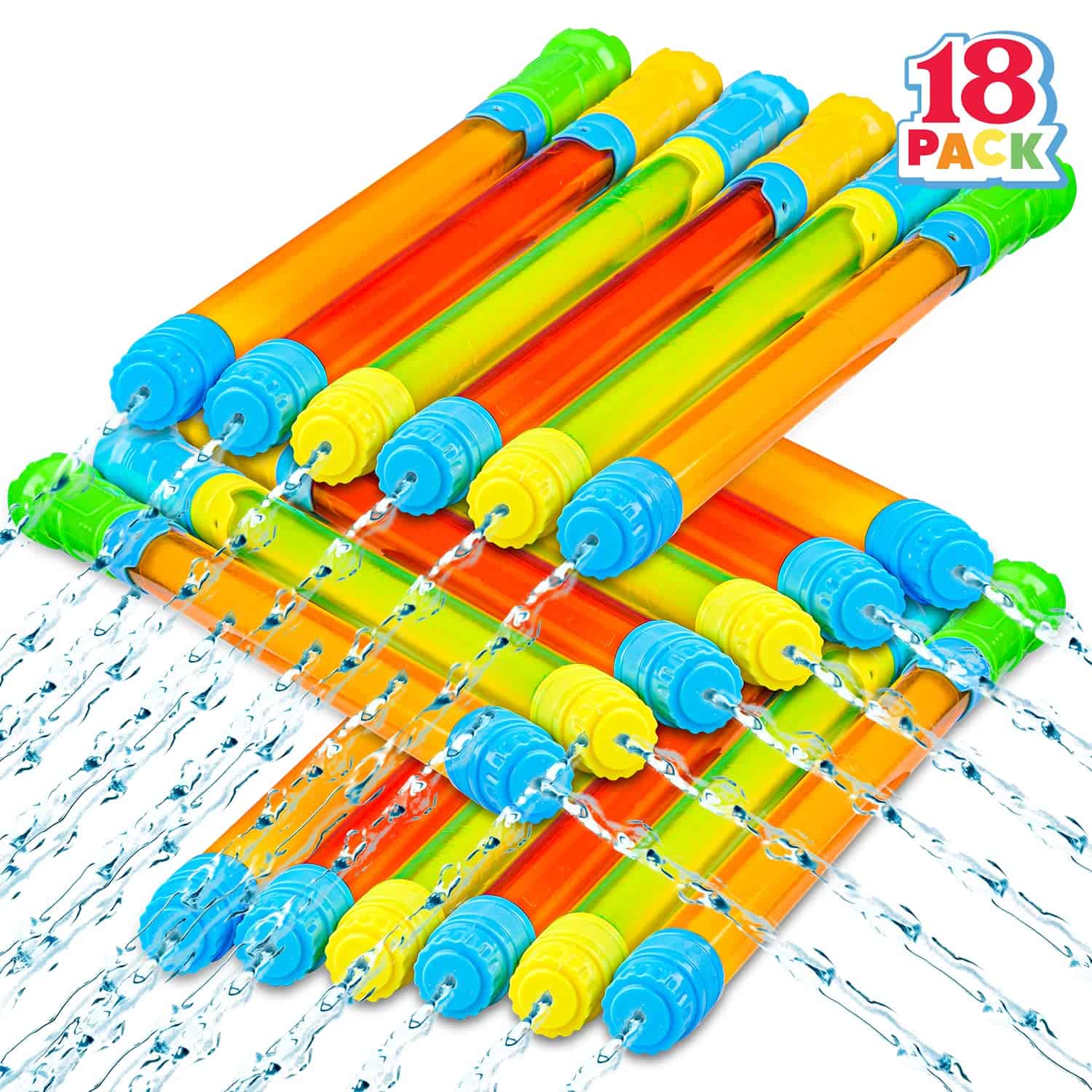 JOYIN 18 Pack 16.5'' Pistolas de Agua súper Lanzadores de