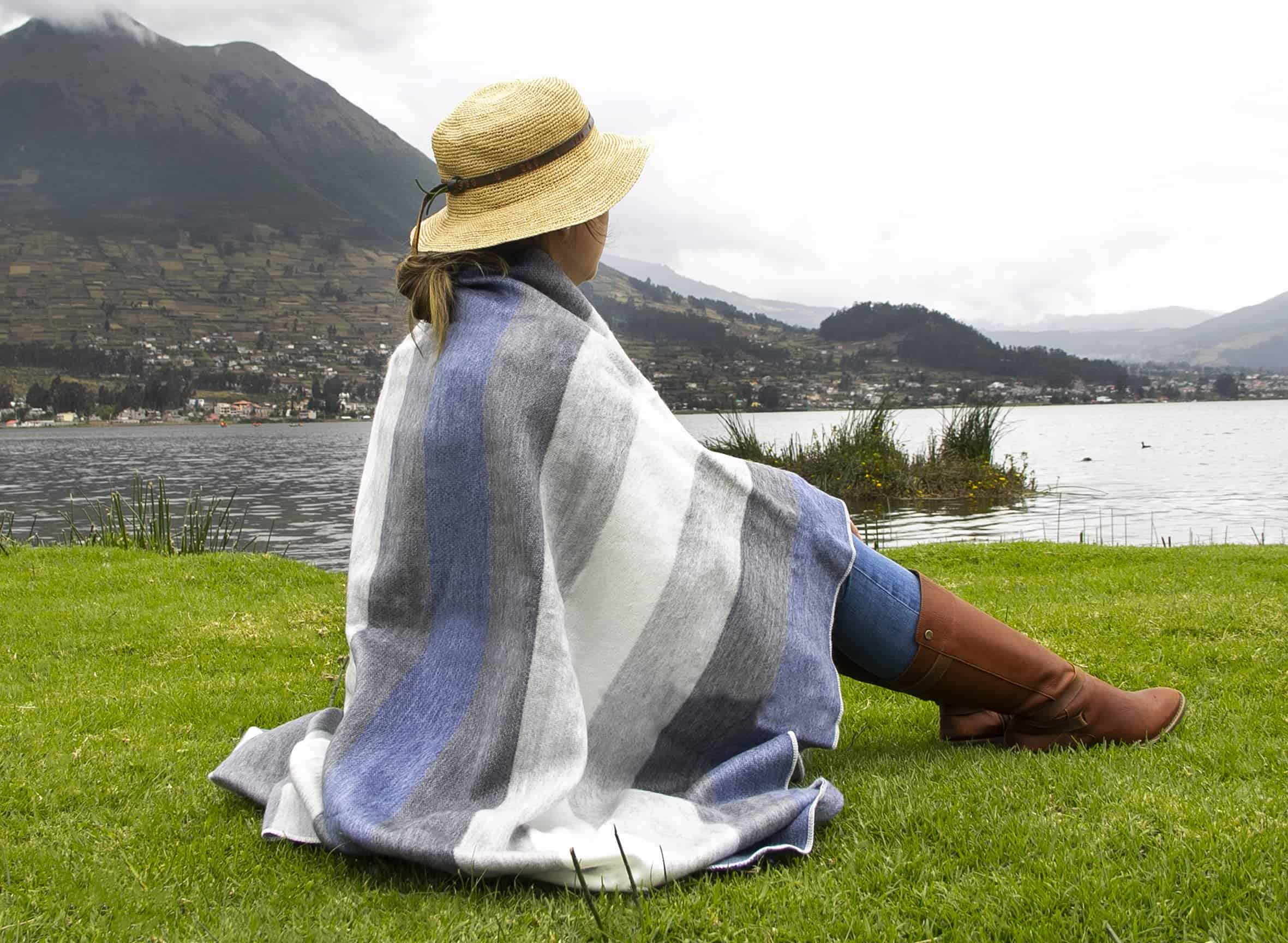 Manta de Lana de Alpaca - Manta de Cama - Manta de Alpaca - - Imagen 5