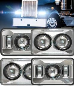 Faros LED de 4x6 pulgadas M MIBAHE aprobados por DOT 120W