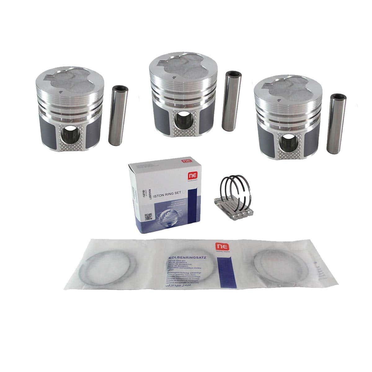 Juego de Pistón + Anillo STD para MIT L3C x 3 Sets