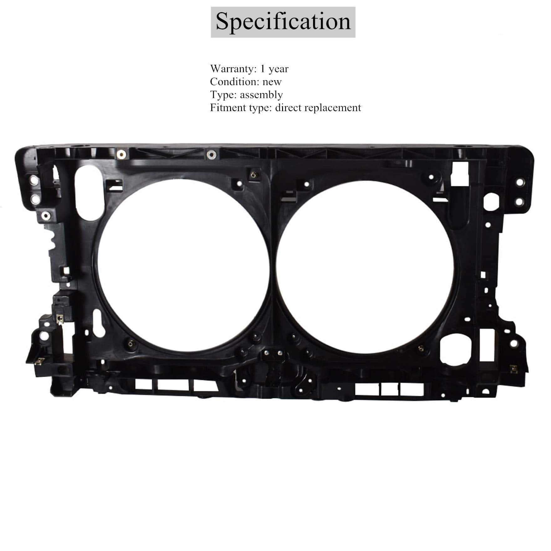 Soporte de Radiador Negro de Repuesto para Nissan Maxima - Imagen 4