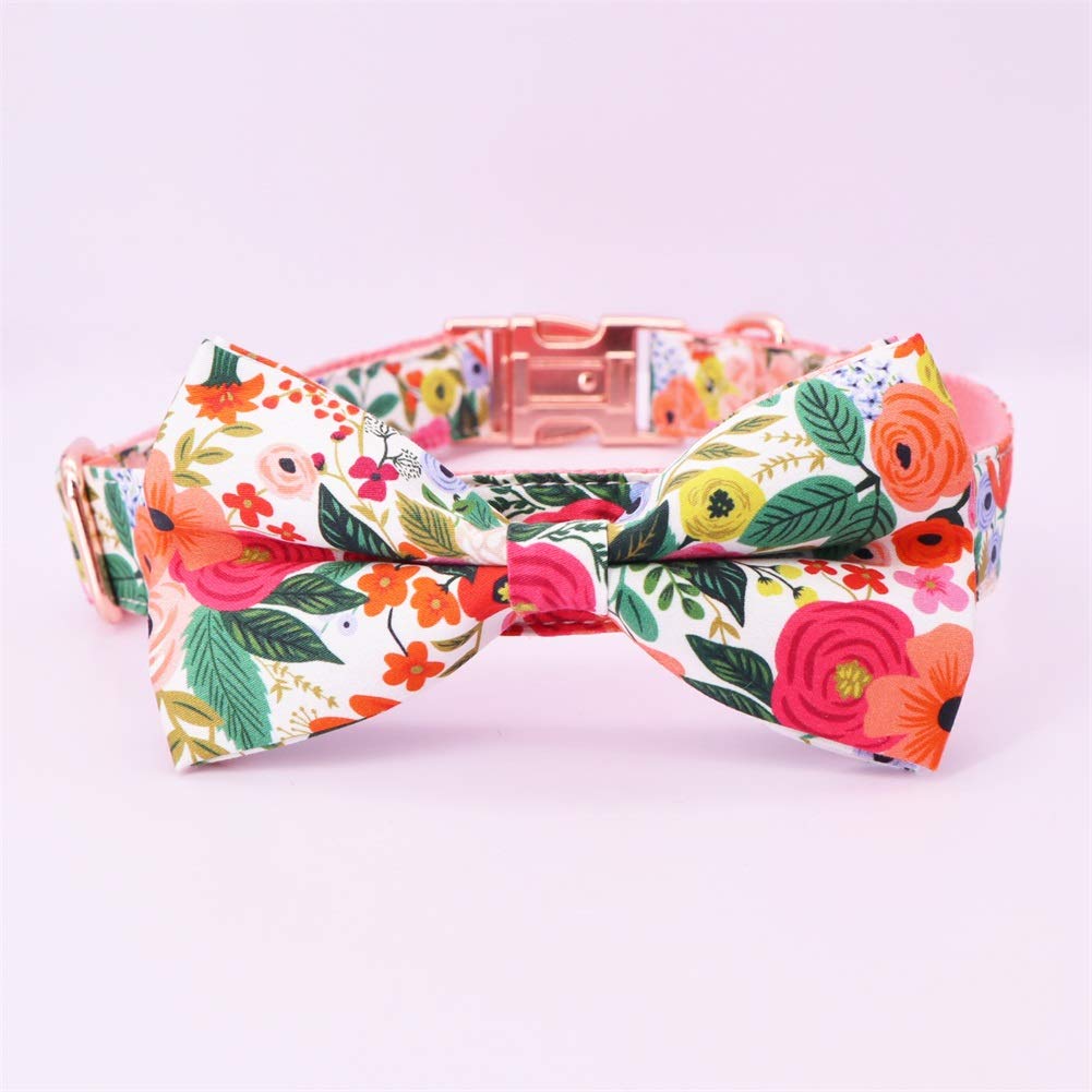 Collar para Perro con Moño, de Algodón y Cinta, Collar - Imagen 4