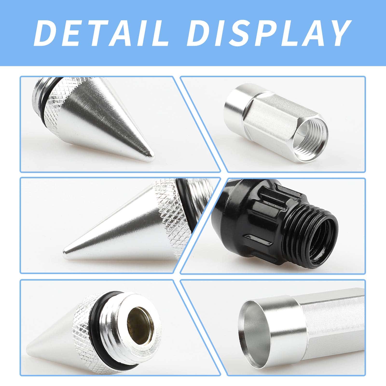 20Pcs Espigas Anti Robo Tuercas Extendidas para - Imagen 4